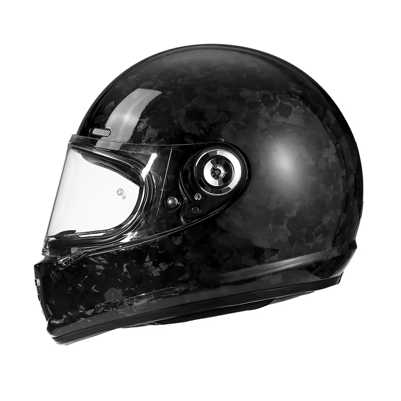 Casco da moto integrale in fibra di carbonio 68 Casco da motocross standard DOT