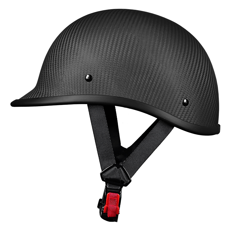 Casco da moto a mezza faccia in fibra di carbonio 901 Casco da motocross retrò