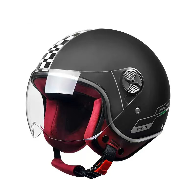 Casco da moto a mezza faccia retrò 519 Casco da motocross ABS