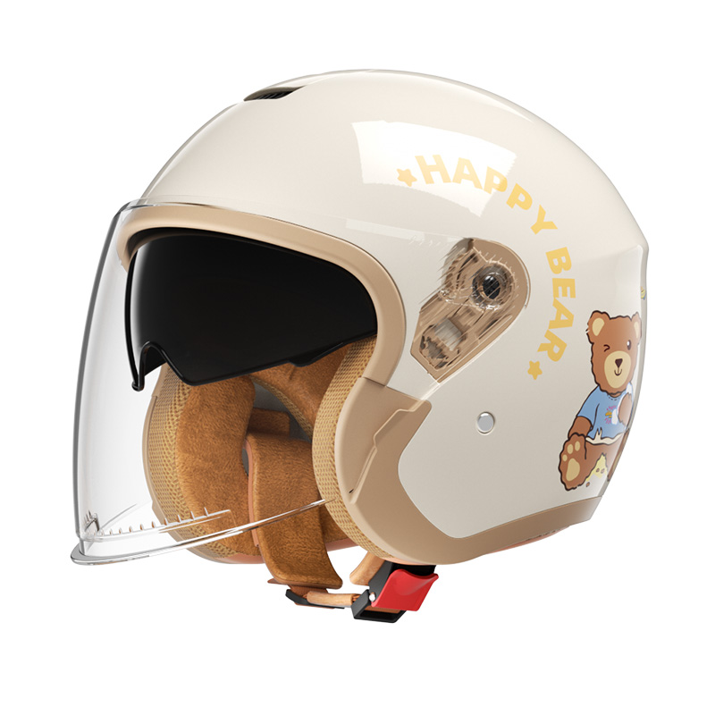 Casco da moto B08 a faccia aperta Casco da motocross a doppia visiera per guida su strada
