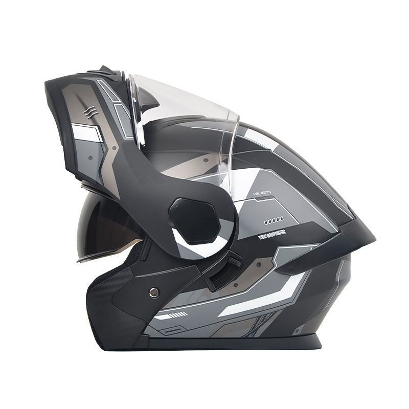 Casco da moto ribaltabile standard NB800 DOT con doppie visiere e casco da motocross