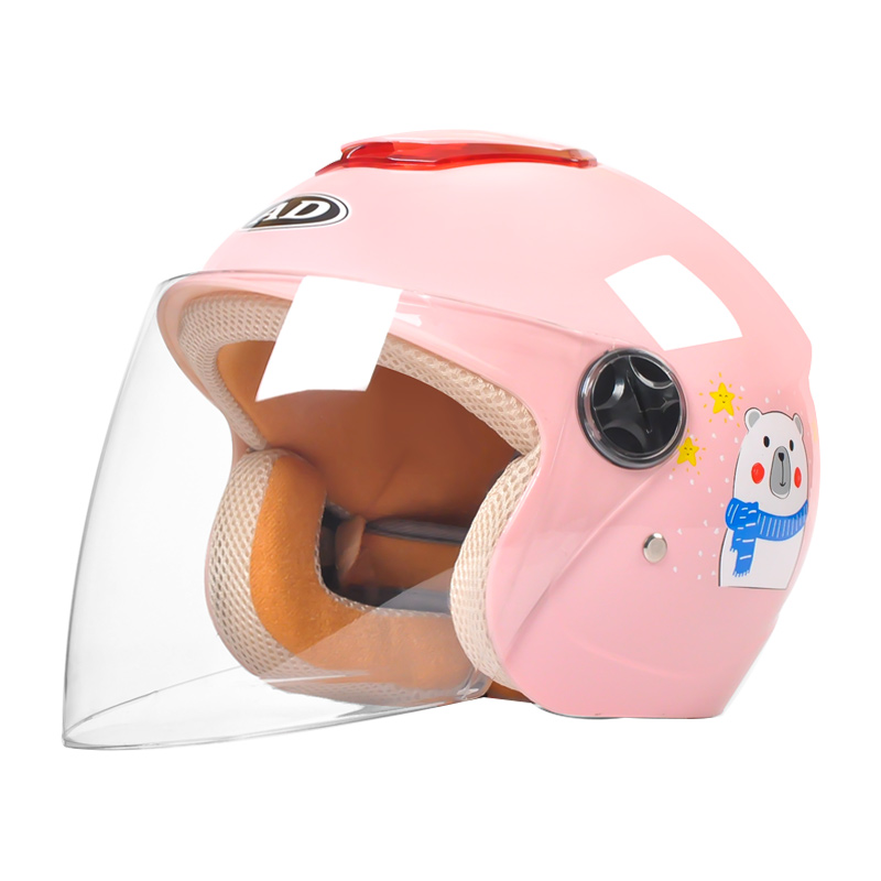 Casco da motociclista aperto per bambini in ABS 703 con motivo a cartoni animati